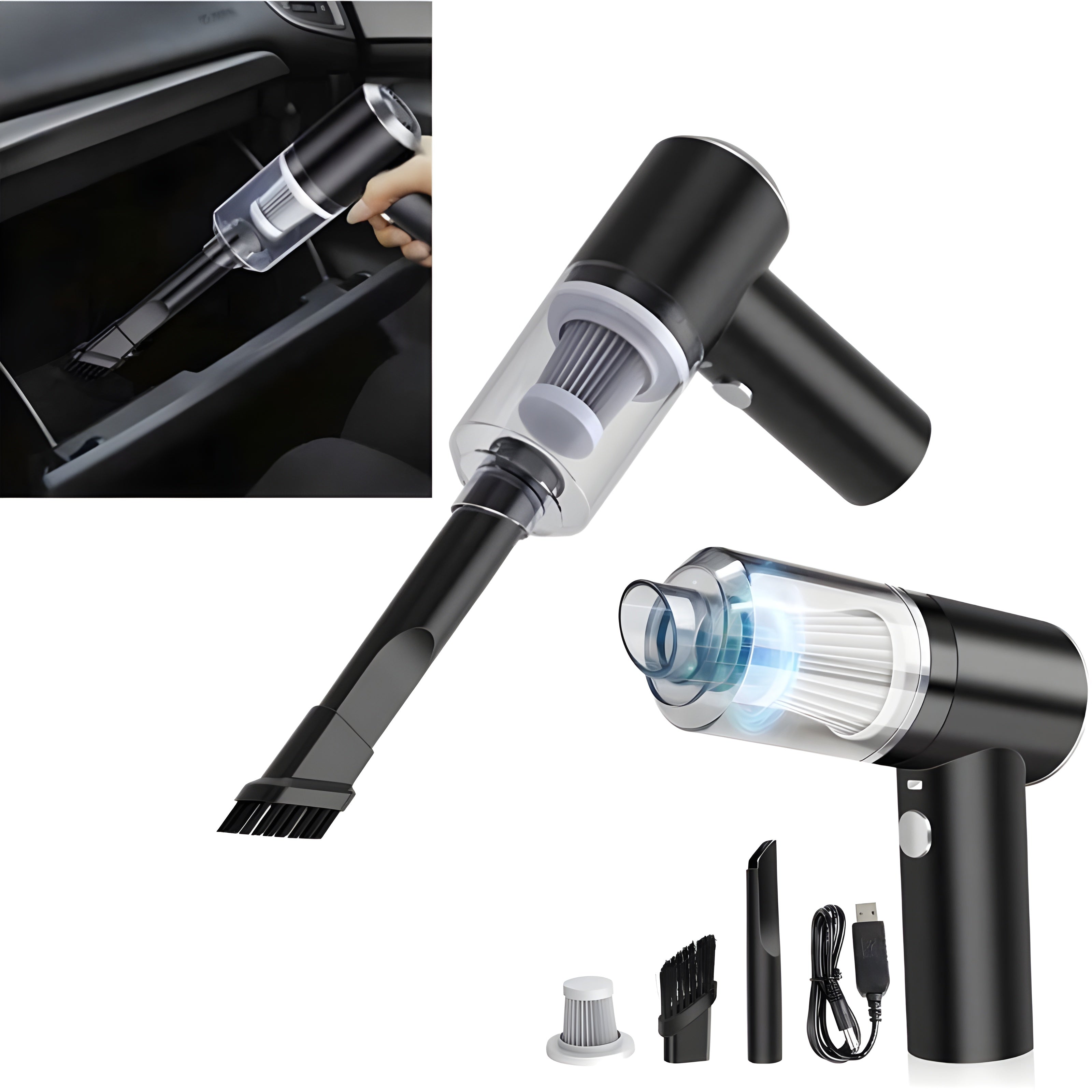 Portable 3-in-1 Vacuum Cleaner