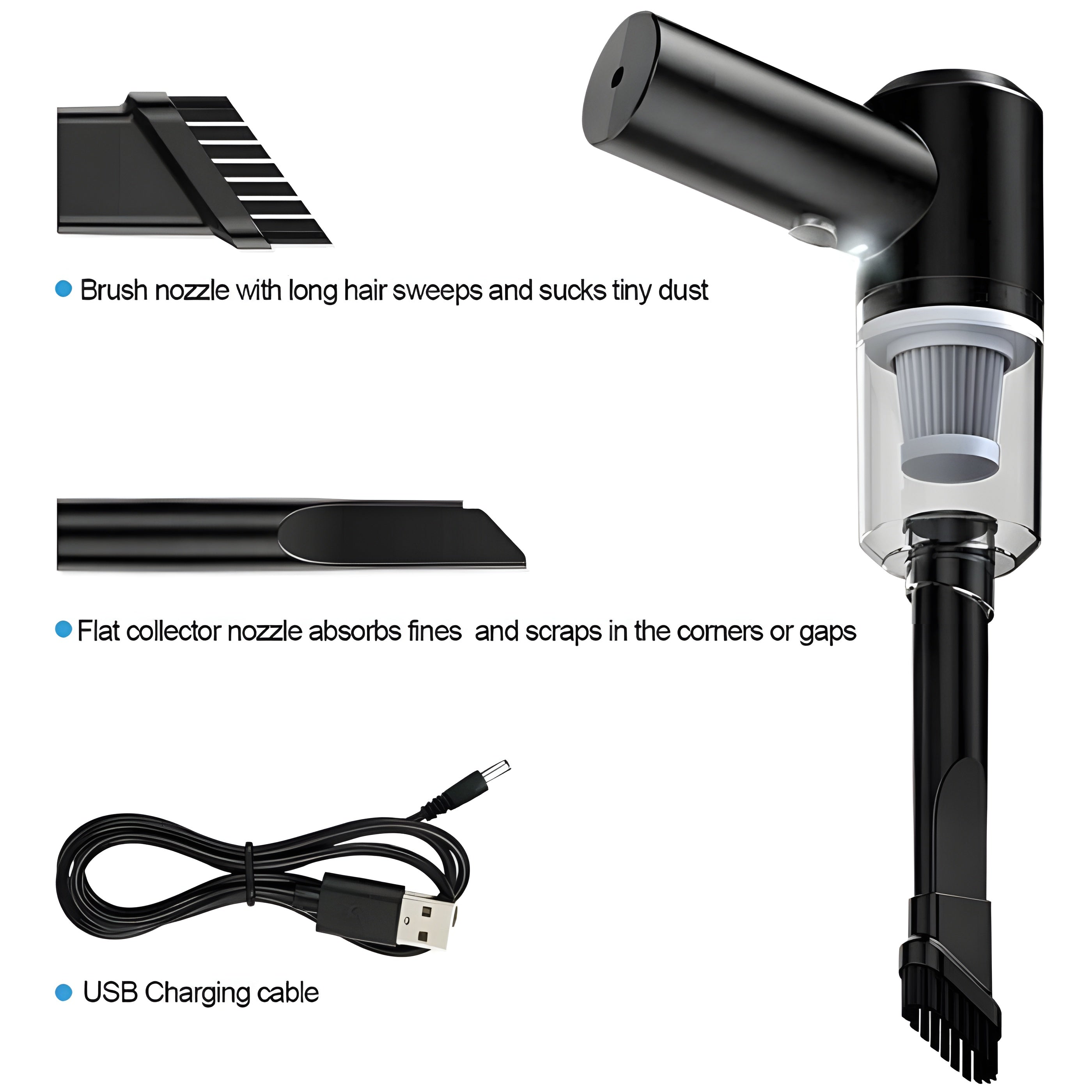 Portable 3-in-1 Vacuum Cleaner