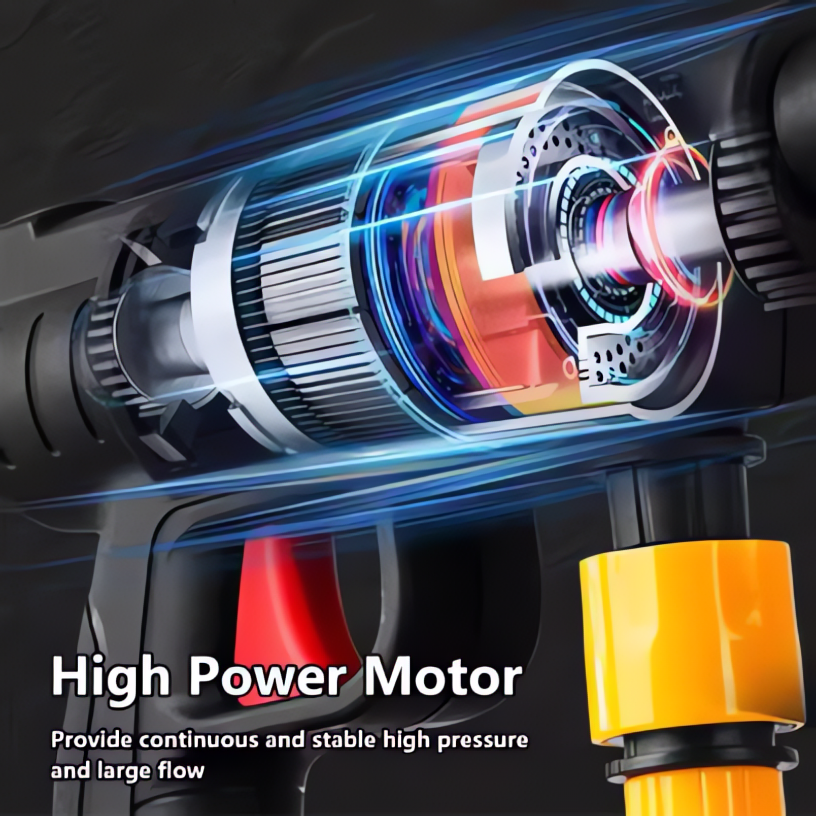 Double Battery Car Washer Gun