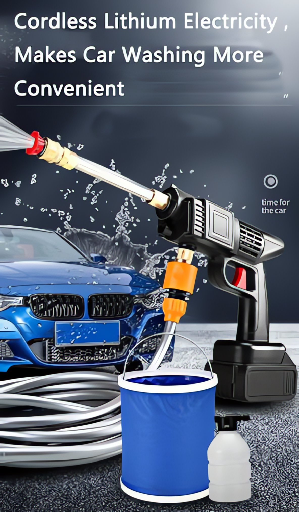 Double Battery Car Washer Gun